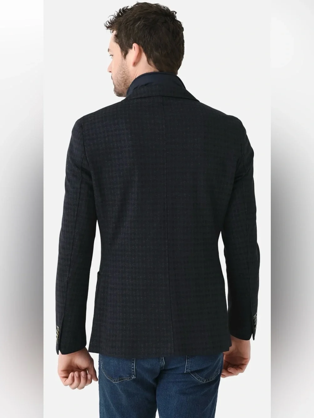 Blue Industry knit blazer sport jacket. Size 52.